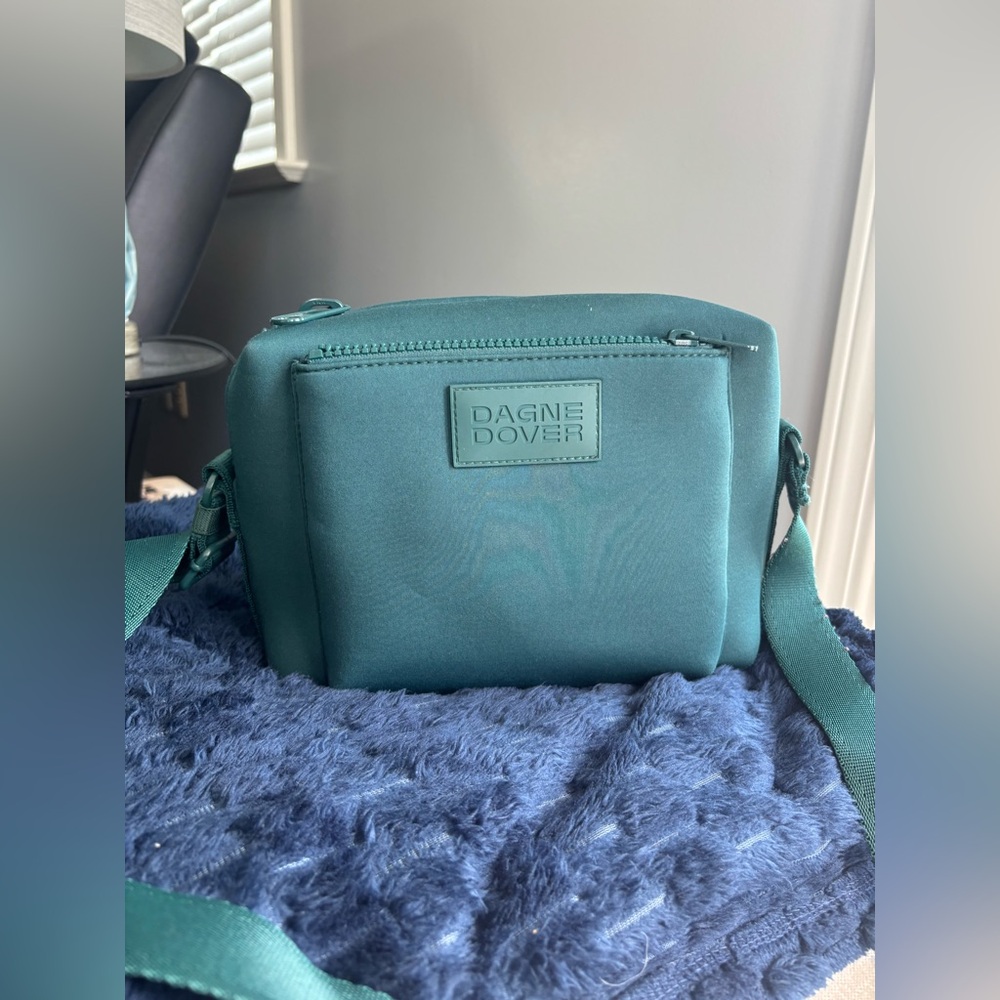 Dagne Dover Micah Crossbody Bag in Jade Blue Green color